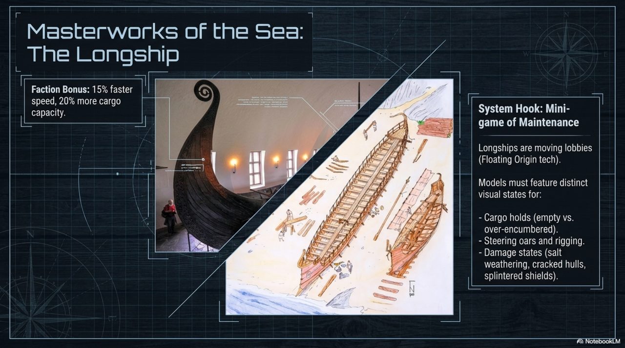 Nordvegr design deck: masterworks of the sea — the longship, hull to sail